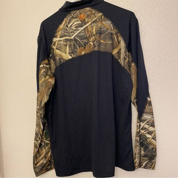 Magellan Outdoors Hunter Gear Pullover Mag Wick quarter Zip Camo top L - Picture 3 of 9